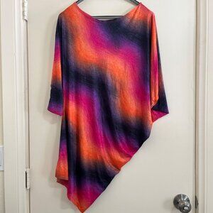 Vtg Womens Lagenlook Tunic Top Sz L Y2K Festival Eclectic Boho Artistic Resort.